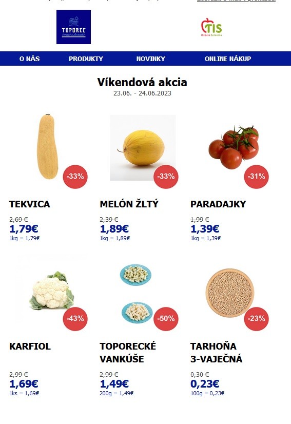 akciovy letak TIS