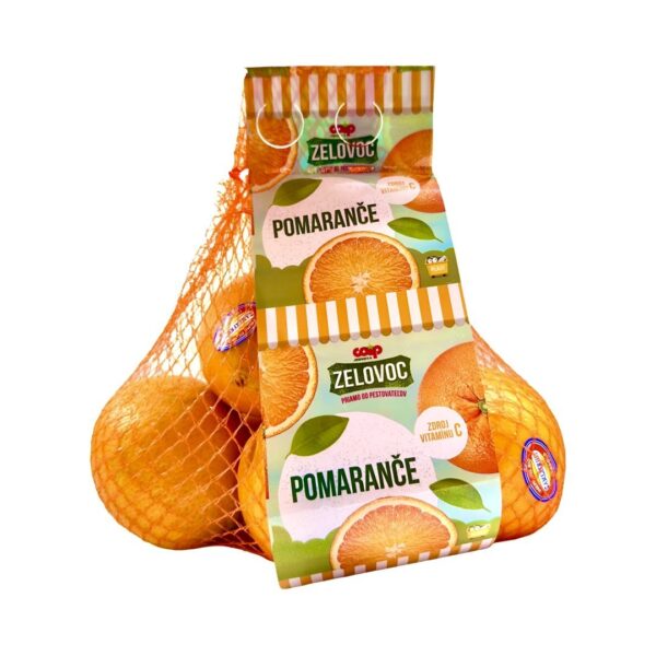 Pomaranč ZELOVOC 1 kg bal./chem.oš. Imazalill Pyrimenthanil (E-904,E-914)/ES