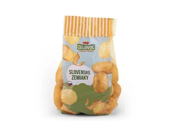 Zemiak ZELOVOC skorý 2kg bal./ var.typ B/žltá dužina/oval.tvar hľúz/I.tr./Avanti/SK